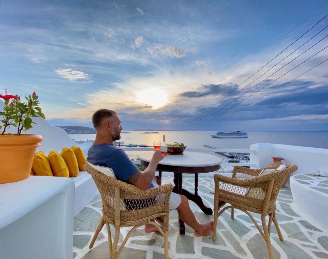 Anemones Sea View Apartment Mykonos Town Bagian luar foto