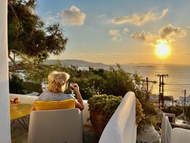 Anemones Sea View Apartment Mykonos Town Bagian luar foto